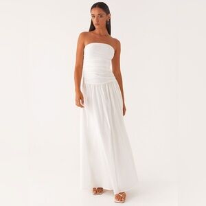 Peppermayo Exclusive - Carmel Maxi Dress - White size 4 New With Tags